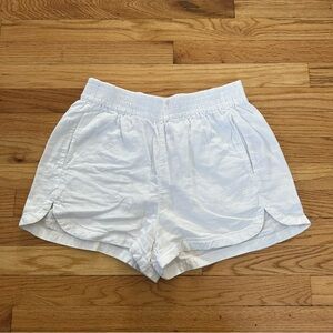 Fabletics 100% Cotton White Shorts Size M